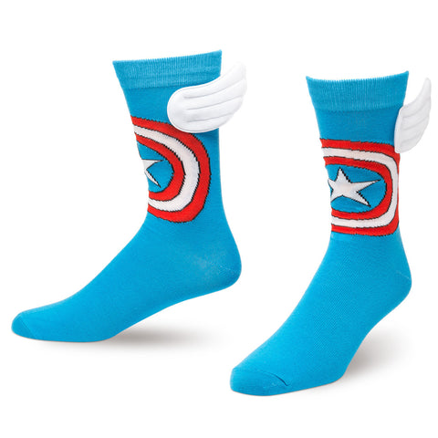 Marvel Captain America Crew Sock with Wings