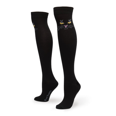 Black Cat Over The Knees