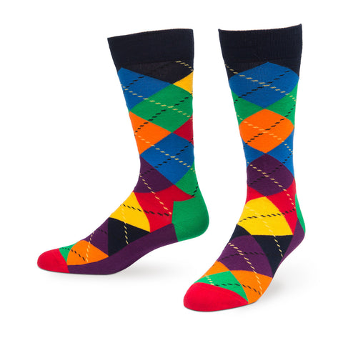 Multicolored ARGYLE SOCKS
