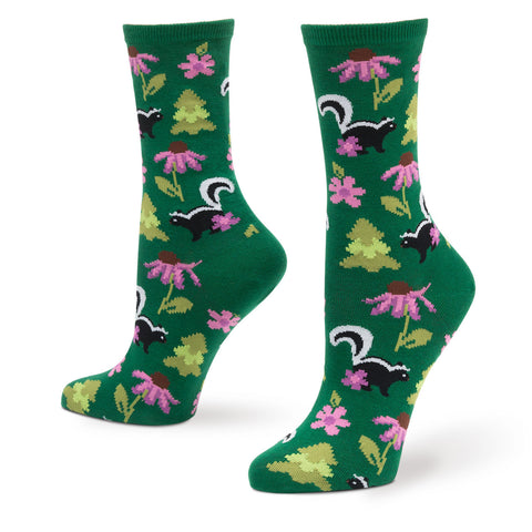 SKUNKS WITH FLOWERS