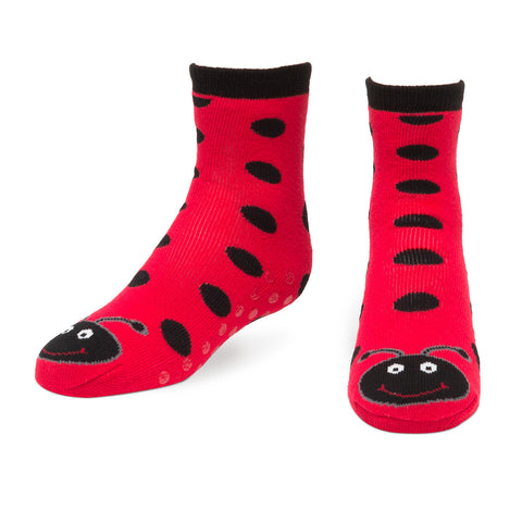 Ladybug Tube Slipper Socks