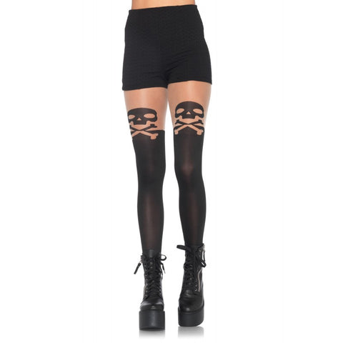 SKULL & CROSSBONE PANTYHOSE