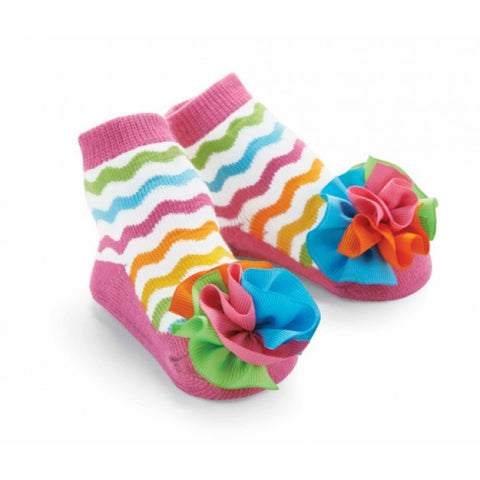Ziggy Grosgrain Puff Socks